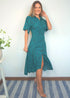 Dress The Midi Fitted Shirt Dress - Jade Jungle dubai outfit dress brunch fashion mums